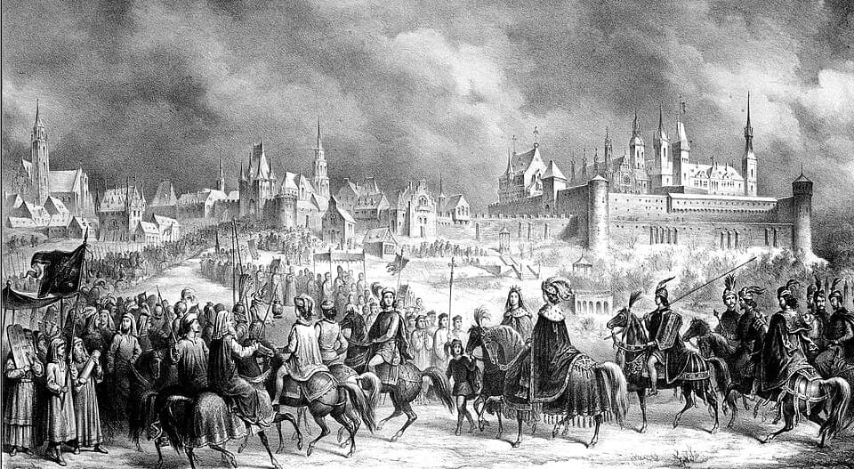 Matthias Corvinus - Matthias Corvinus of Hungary and his wife Beatrix arrived to Buda in 1476