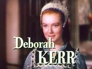Deborah Kerr - Cropped screenshot of Deborah Kerr from the trailer for the film Young Bess