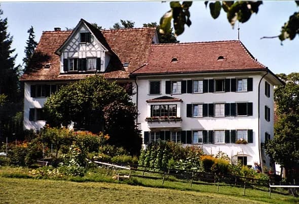 Johanna Spyri - Birth house of Johanna Spyri, author of Heidi, in Hirzel, Canton of Zürich, Switzerland.