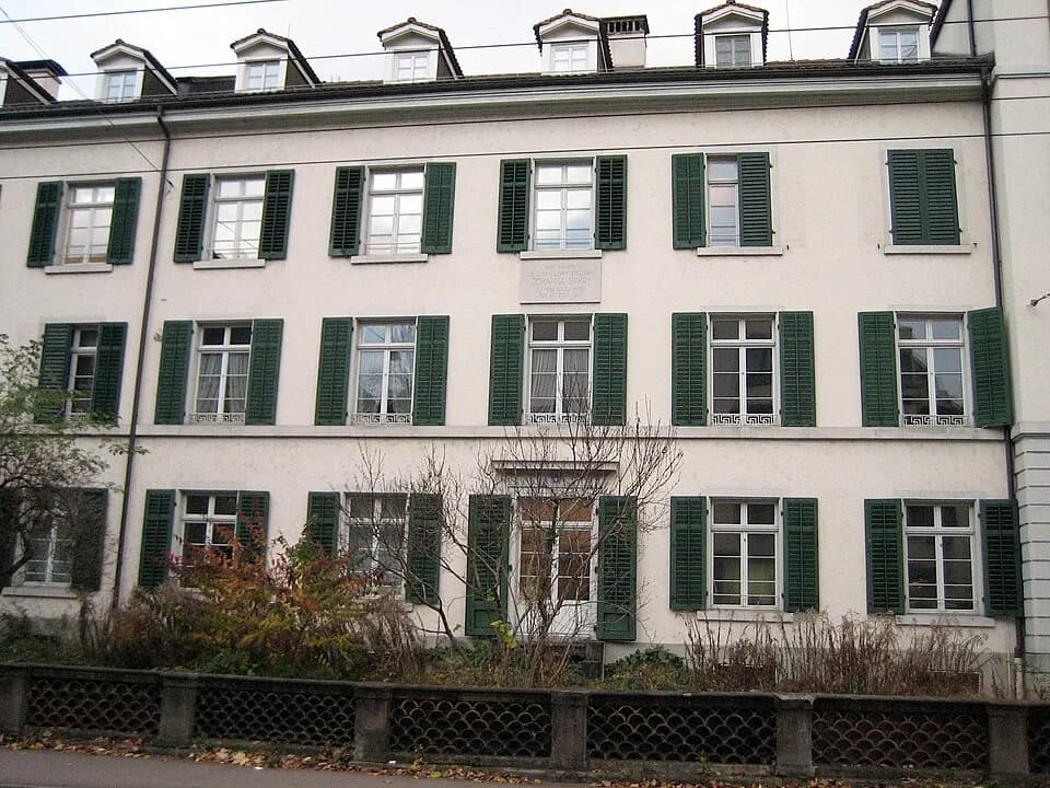 Johanna Spyri - Wohnhaus von Johanna Spyri am Zeltweg in Zürich