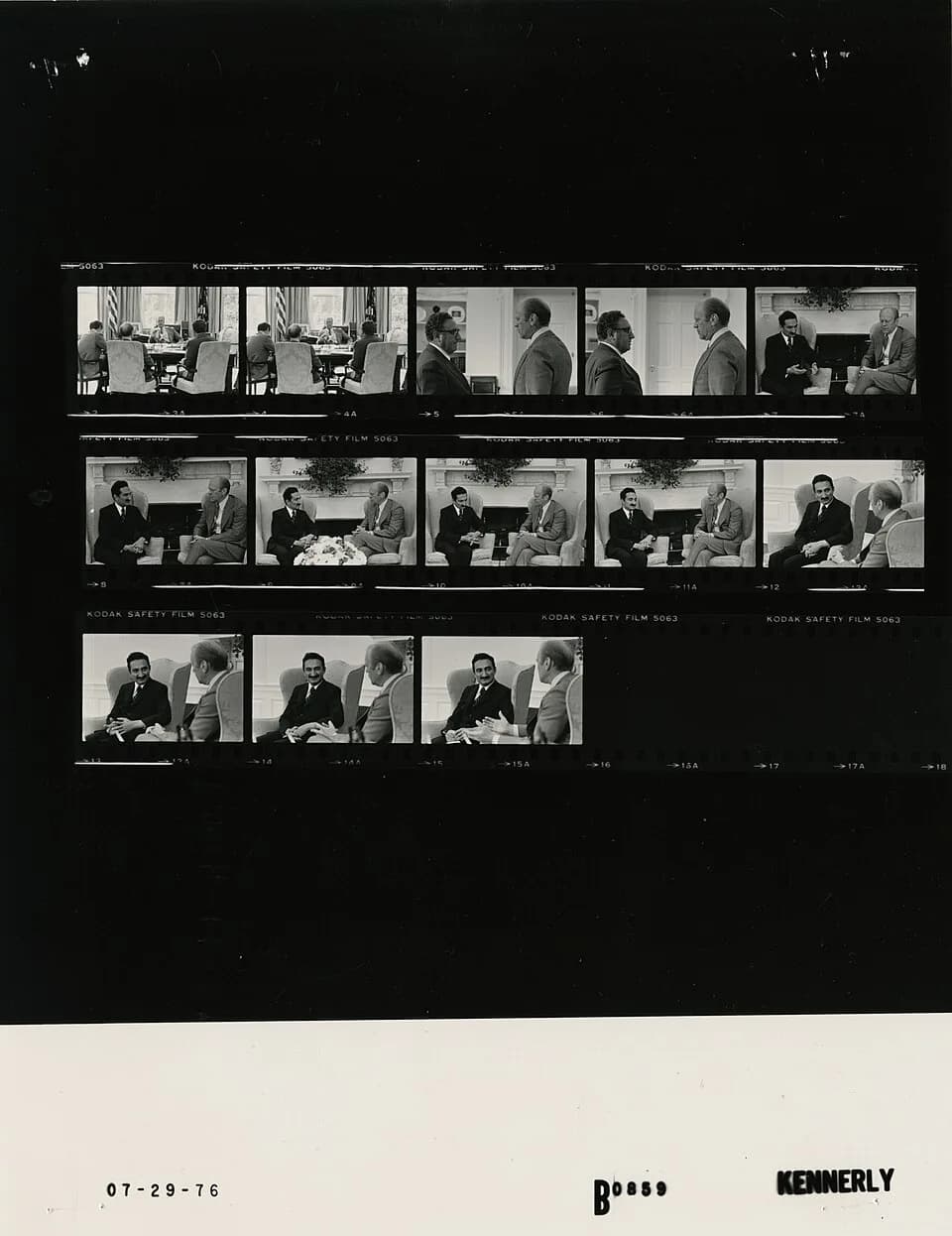Bülent Ecevit - The photo contact sheet, identified as B0859 by the White House Photographic Office (WHPO), is housed at the Gerald R. Ford Presidential Library, a branch of the National Archives and 