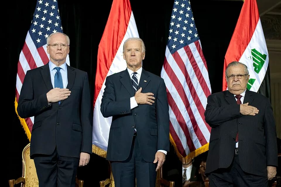 Jalal Talabani - Dec. 1, 2011 marks Iraq's Day of Commitment. The ceremony hosted by the Iraqi government at Al Faw Palace, in Baghdad, Iraq would be the last of it's kind as U.S. forces continue to d
