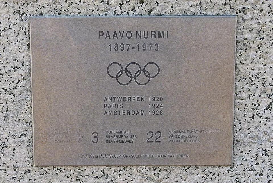 Paavo Nurmi - Paavo Nurmi plate