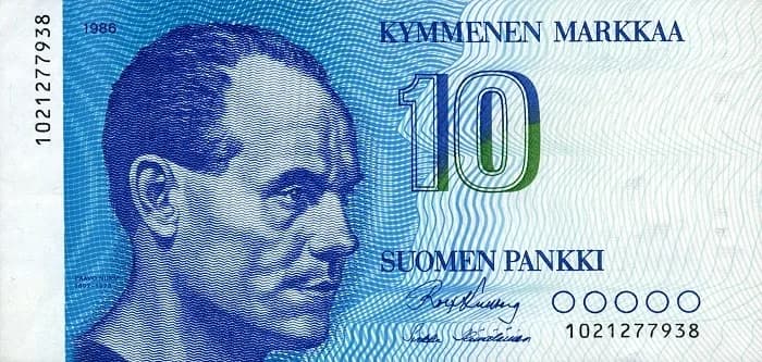 Paavo Nurmi - 10 markkaa