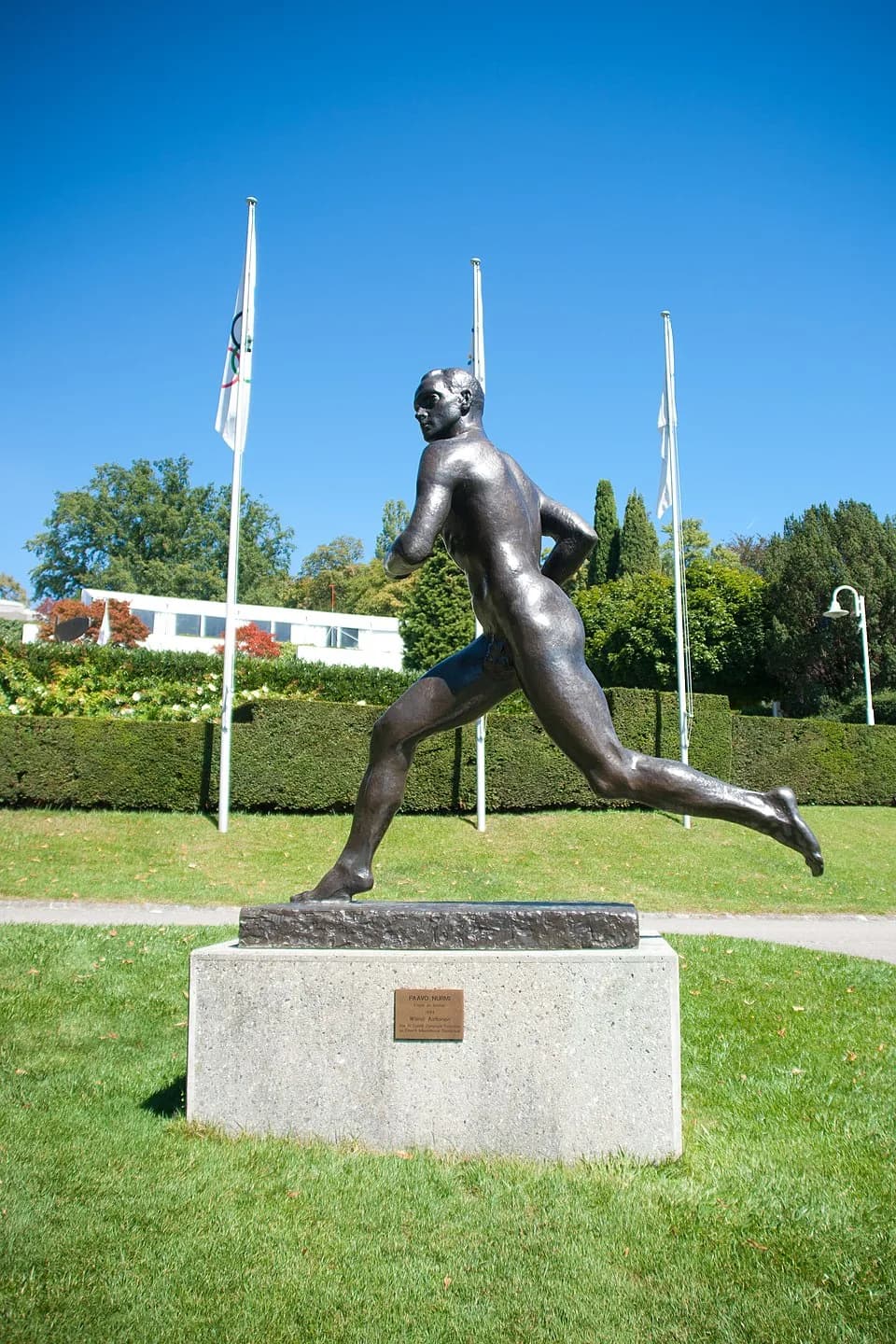 Paavo Nurmi - Sculpture de Paavo Nurmi par Wäinö Aaltonen au musée du CIO à Lausanne.