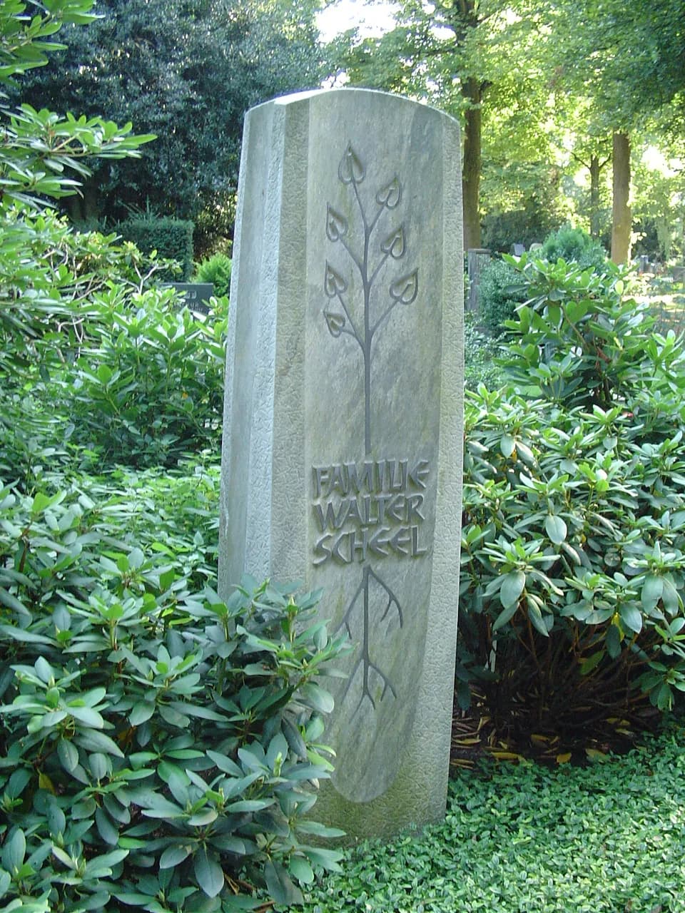 Walter Scheel - Nordfriedhof cemetery, Düsseldorf, Germany