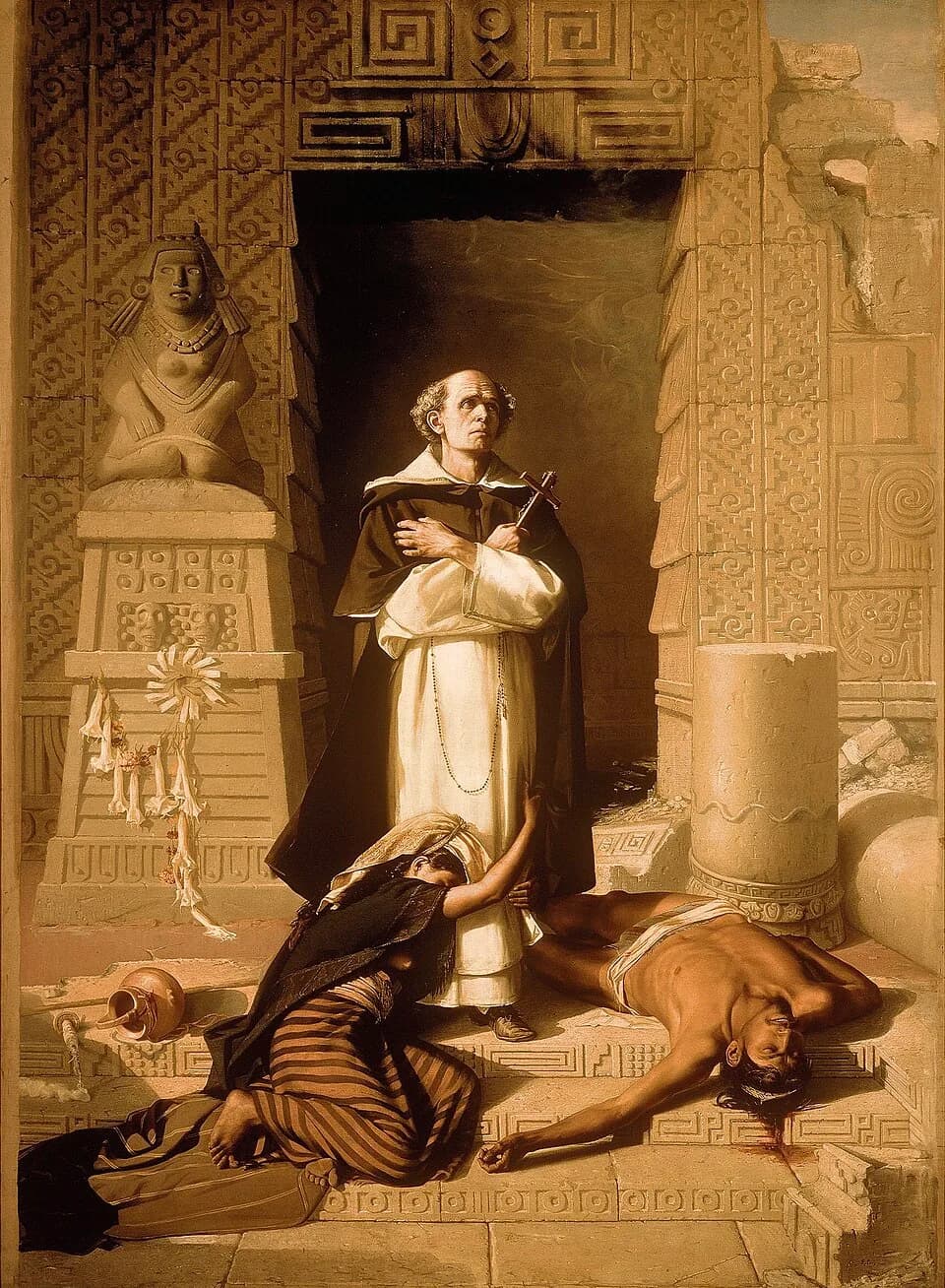 Bartolomé de Las Casas - "Fray Bartolomé de las Casas" by Felix Parra (1845-1919) done in 1875 on display at the Museo Nacional de Arte in Mexico City