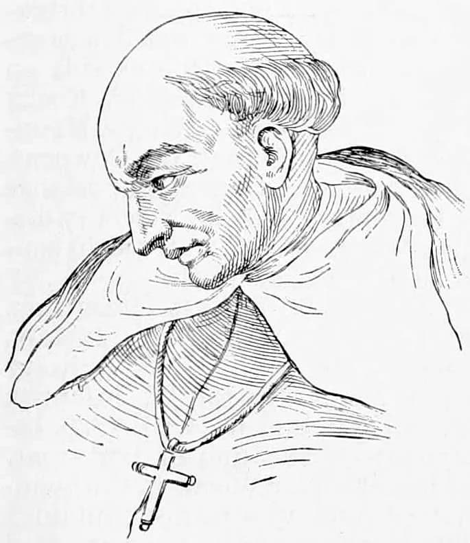 Bartolomé de Las Casas - Portrait drawing of Spanish missionary Bartolomé de las Casas