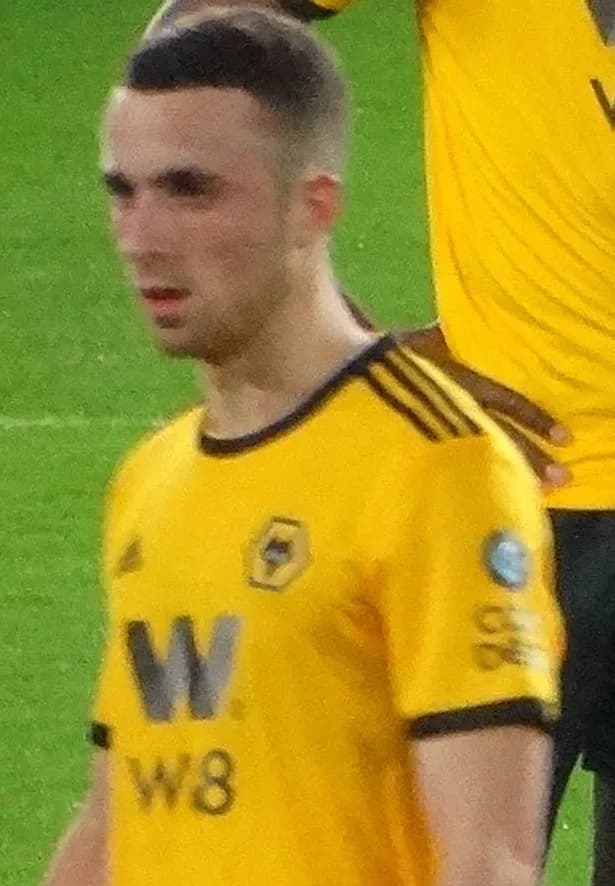 Diogo Jota - Diogo Jota playing for Wolverhampton Wanderers in a Premier League match against Chelsea FC on 5 December 2018.