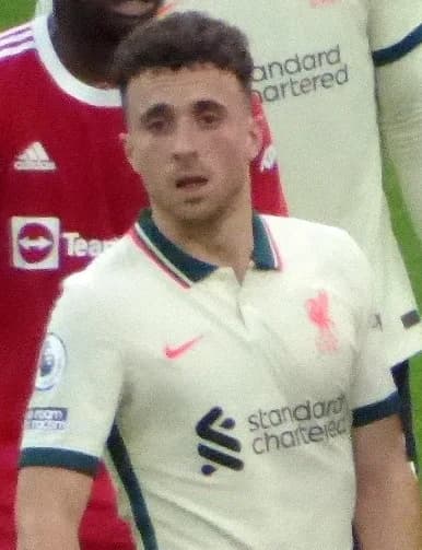 Diogo Jota - Diogo Jota playing for Liverpool against Manchester United in October 2021.
