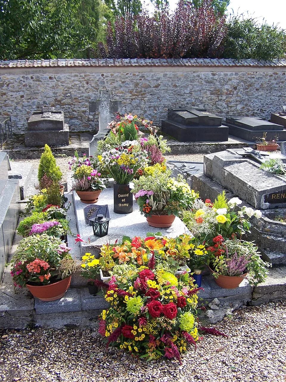 Romy Schneider - Tombe de Romy Schneider de Boissy-sans-Avoir (Yvelines, France)