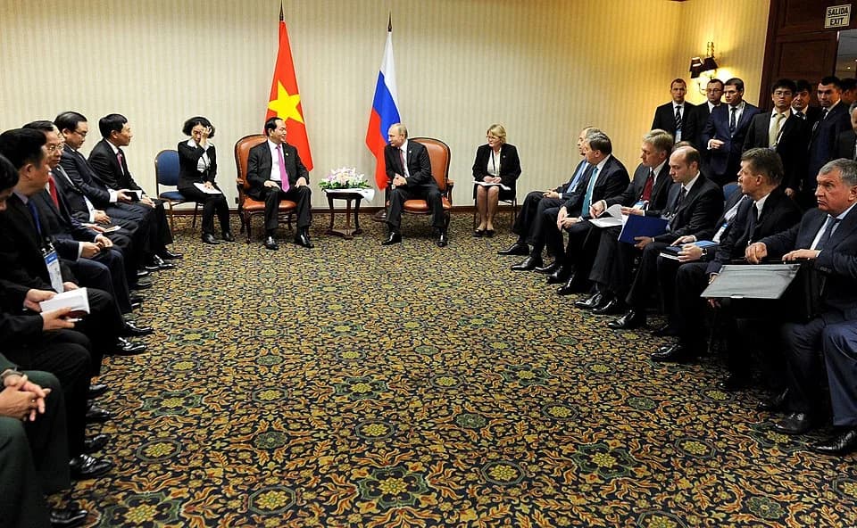 Trần Đại Quang - Встреча Президента России Владимира Путина с Президентом Социалистической Республики Вьетнам Чан Дай Куангом