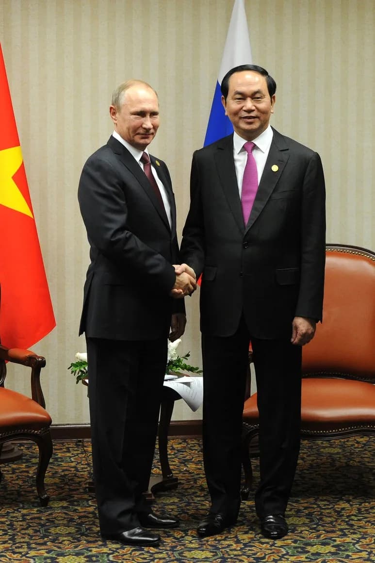 Trần Đại Quang - Встреча Президента России Владимира Путина с  Президентом Социалистической Республики Вьетнам Чан Дай Куангом