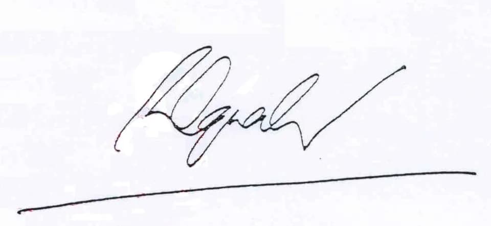 Trần Đại Quang - The signature of Vietnamese President Tran Dai Quang (signed when he was the Minister of Public Security)
