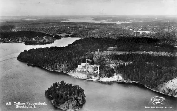 Gustaf V of Sweden - Tollare pappersbruk