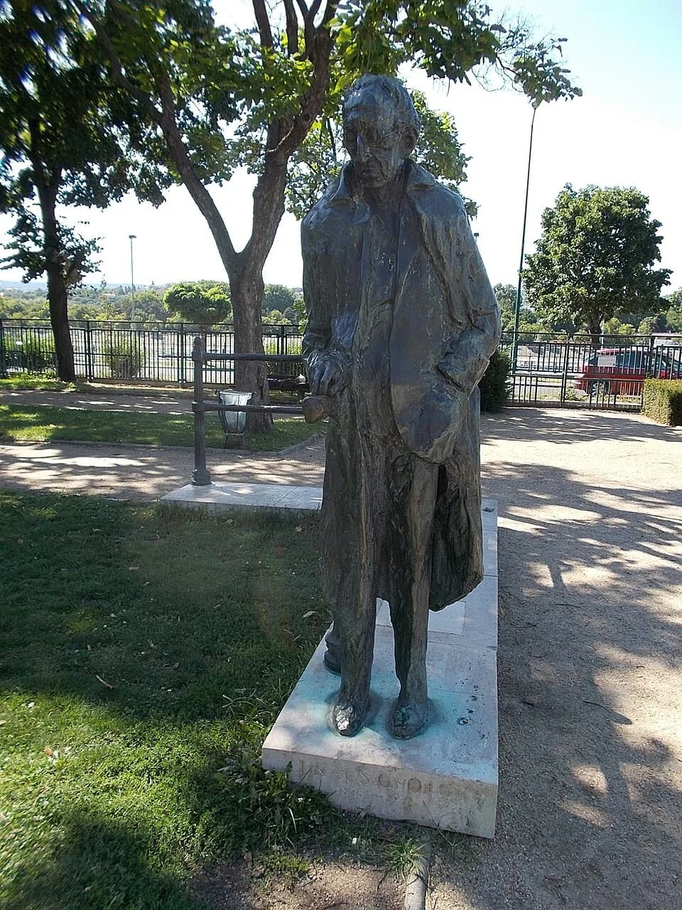 Georg Lukács - Szent István Park. Statue of György Lukács. - Budapest District XIII.