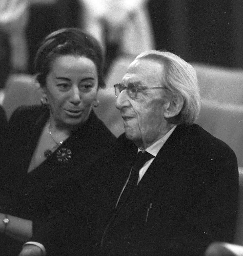 Georg Lukács - Lukács György filozófus, mellette Déry Tiborné.