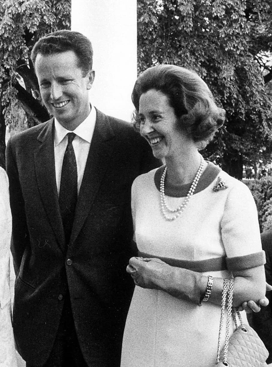 Baudouin I of Belgium - King Baudouin I. and Queen Fabiola of Belgium during a visit to President Nixon in Washington, May 20, 1969.