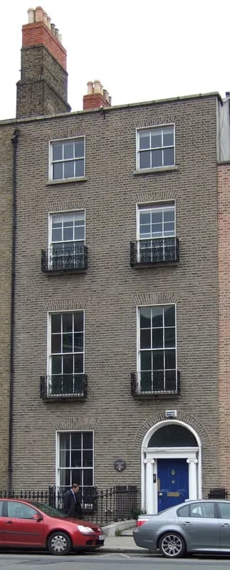 Francis Bacon - Francis Bacon's birthplace at 63 Baggot Street in Dublin's Southside was commemorated with a plaque in 1999 ("the first time Bacon's Irish origins were given such public acknowledgment
