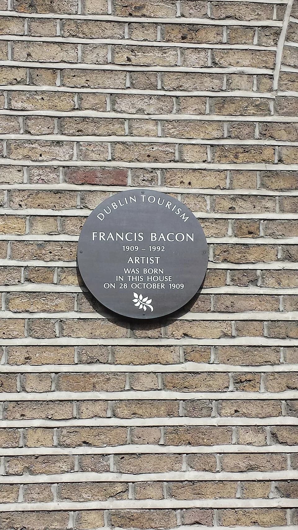 Francis Bacon - Francis Bacon 1909-1992 Artist was born in this house on 28 October 1909
