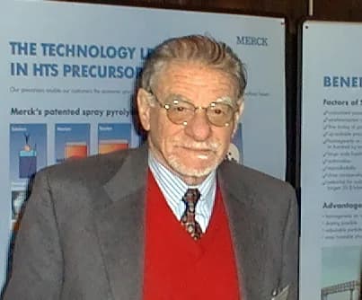 Karl Alexander Müller - The Nobleprice Winner Karl Alexander Mueller, on February 15th 2001 in Darmstadt (Germany)