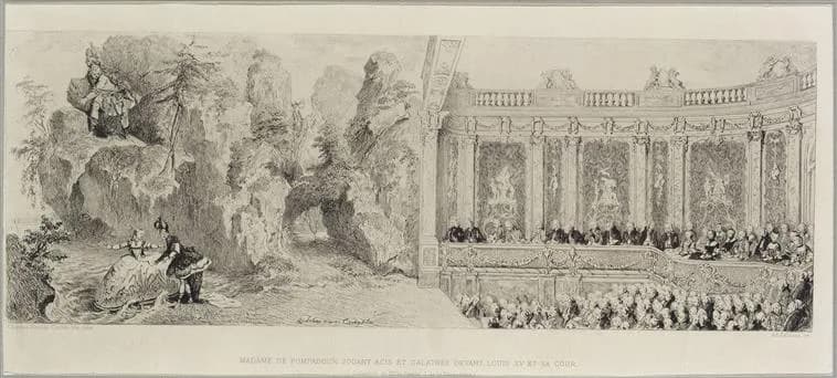 Madame de Pompadour - Théâtre installé dans la cage d’escalier des Ambassadeurs.jpg
