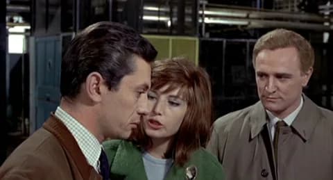 Richard Harris - Carlo Chionetti, Monica Vitti és Richard Harris (mint Ugo, Giuliana és Corrado) a Vörös sivatag c. olasz-francia filmben, rendezte Michelangelo Antonioni, 1964