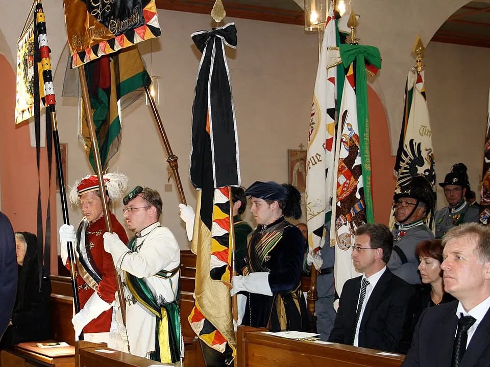 Otto von Habsburg - Requiem for Otto von Habsburg in Pöcking, Bavaria.