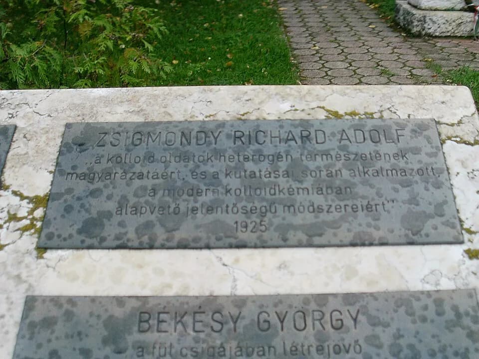 Richard Adolf Zsigmondy - Zsigmondy Richárd Adolf emléktáblája Egerben