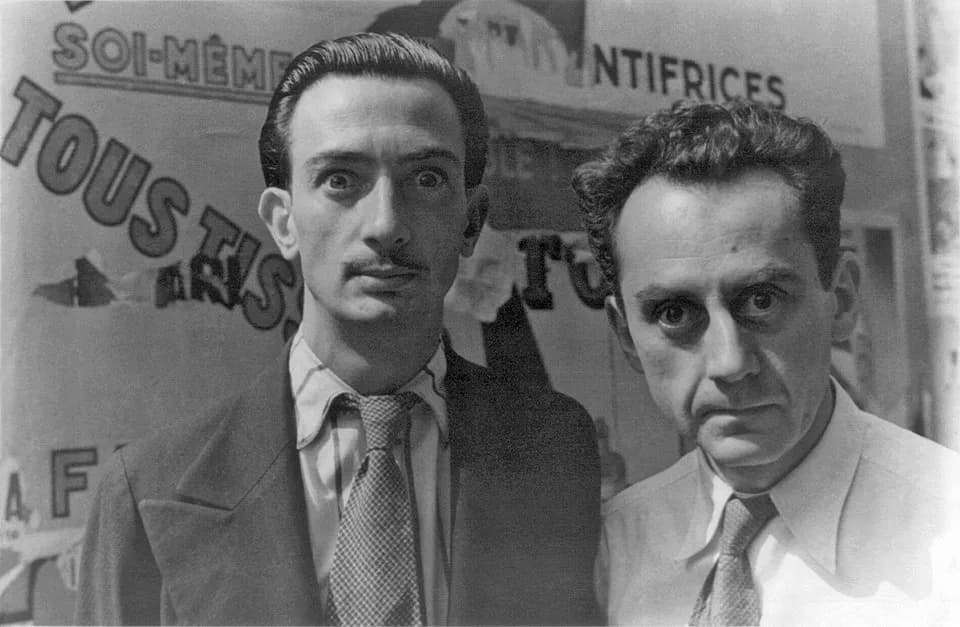 Man Ray - Portrait of Man Ray and Salvador Dali, Paris