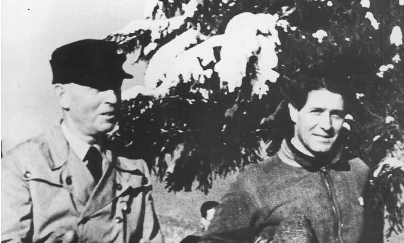 Ion Antonescu - Portrait of Romanian officer and future military dictator Ion Antonescu (left) and fascist leader Corneliu Zelea Codreanu in 1935.