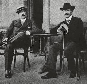 Arturo Toscanini - Puccini et Toscanini vers 1900.