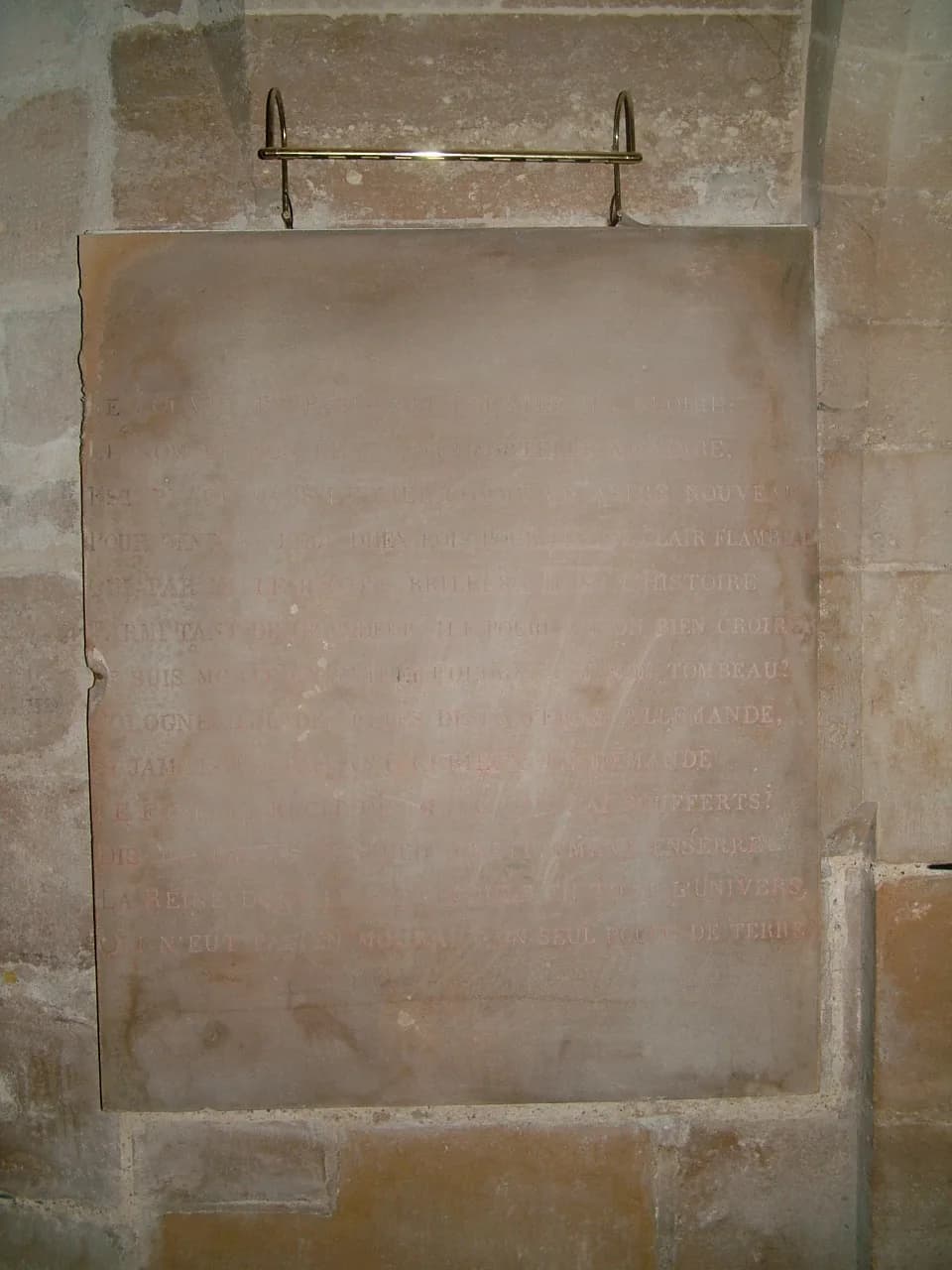 Marie de' Medici - Gedenktafel für Maria von Medici in Saint-Denis.