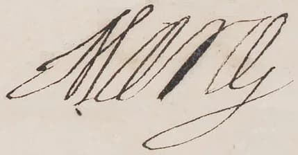 Marie de' Medici - 1622 signature of Queen Marie de Médicis of France
