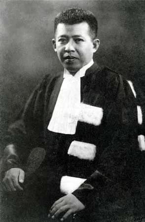 Pridi Banomyong - Photograph of Pridi Panomyong as a scholar, Prime Minister and Regent of Thailand, Founder of Thammasat University