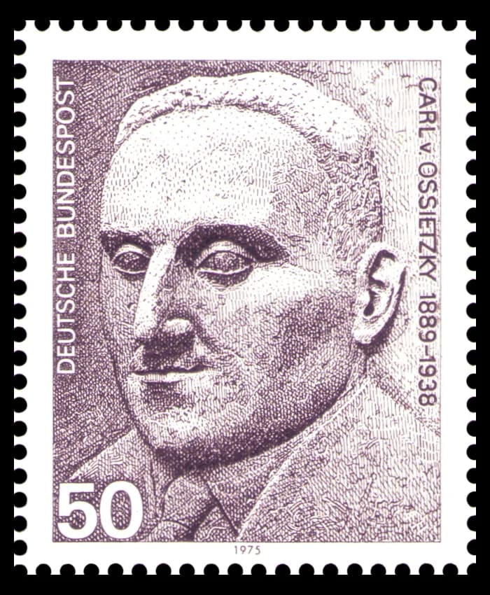 Carl von Ossietzky - stamp for Nobel Peace Prize Laureates, Carl von Ossietzky (1889-1938)