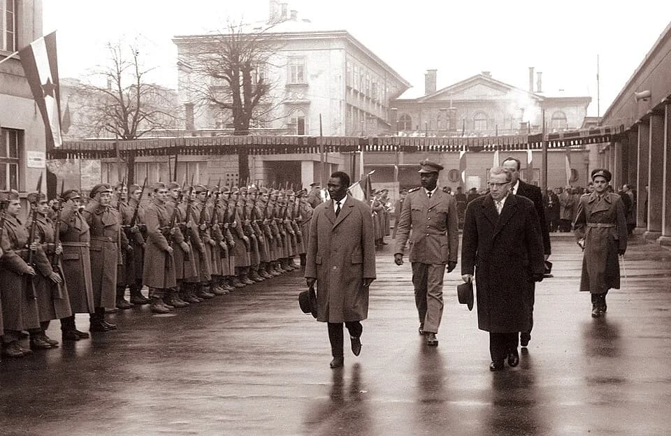 Ahmed Sékou Touré - Ahmed Sékou Touré with Miha Marinko in Ljubljana