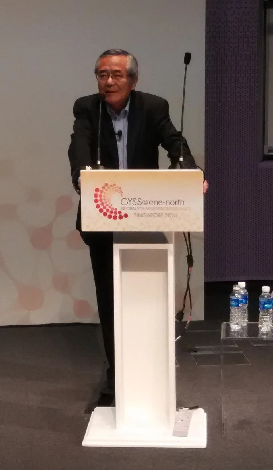 Ei-ichi Negishi - Prof. Ei-ichi Negishi giving a talk "Transition Metal Catalysis for a Sustainable and Prosperous World" at the Global Young Scientists Summit (GYSS@one-north, Singapore, 17-22 Januar