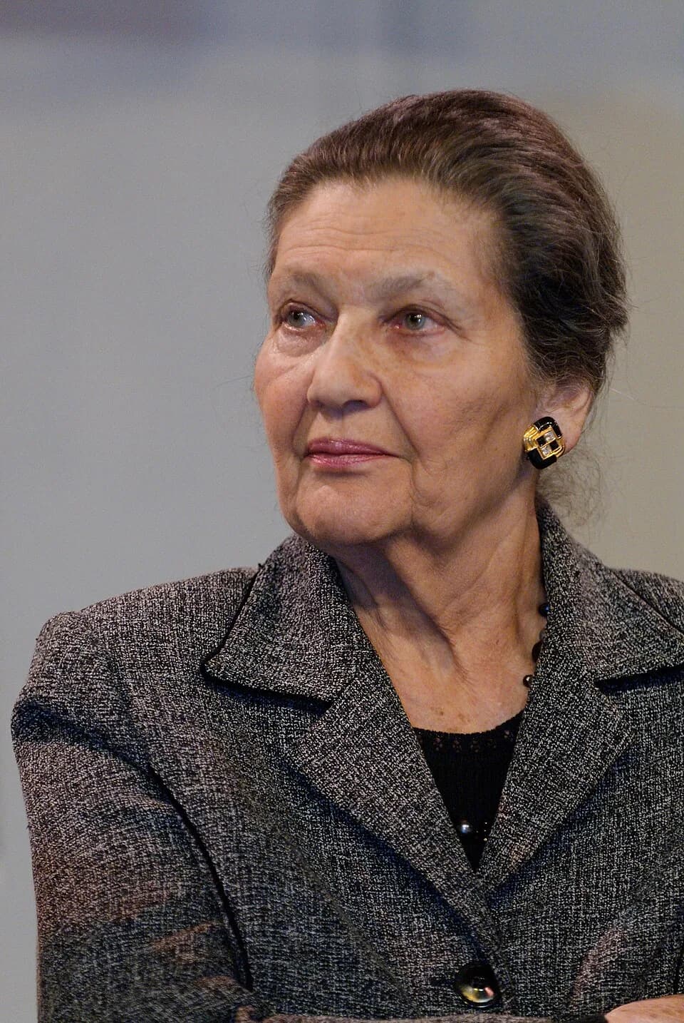 Simone Veil - Simone Veil. Political rally organized by the UMP at the Japy Gymnasium on February 27, 2008 on the theme “France and Israel's friendship at the service of peace”, during the campaign fo