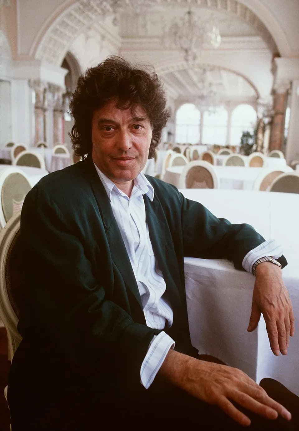 Tom Stoppard - Il regista Tom Stoppard alla Mostra del Cinema di Venezia del 1990