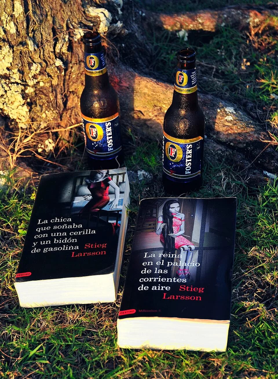 Stieg Larsson - Bebida y lectura en Australia