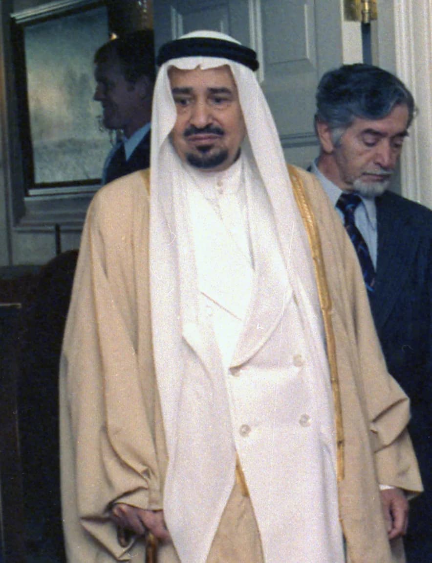 Khalid of Saudi Arabia - King Khalid of Saudi Arabia during a meeting with US president Jimmy Carter on October 27, 1978.