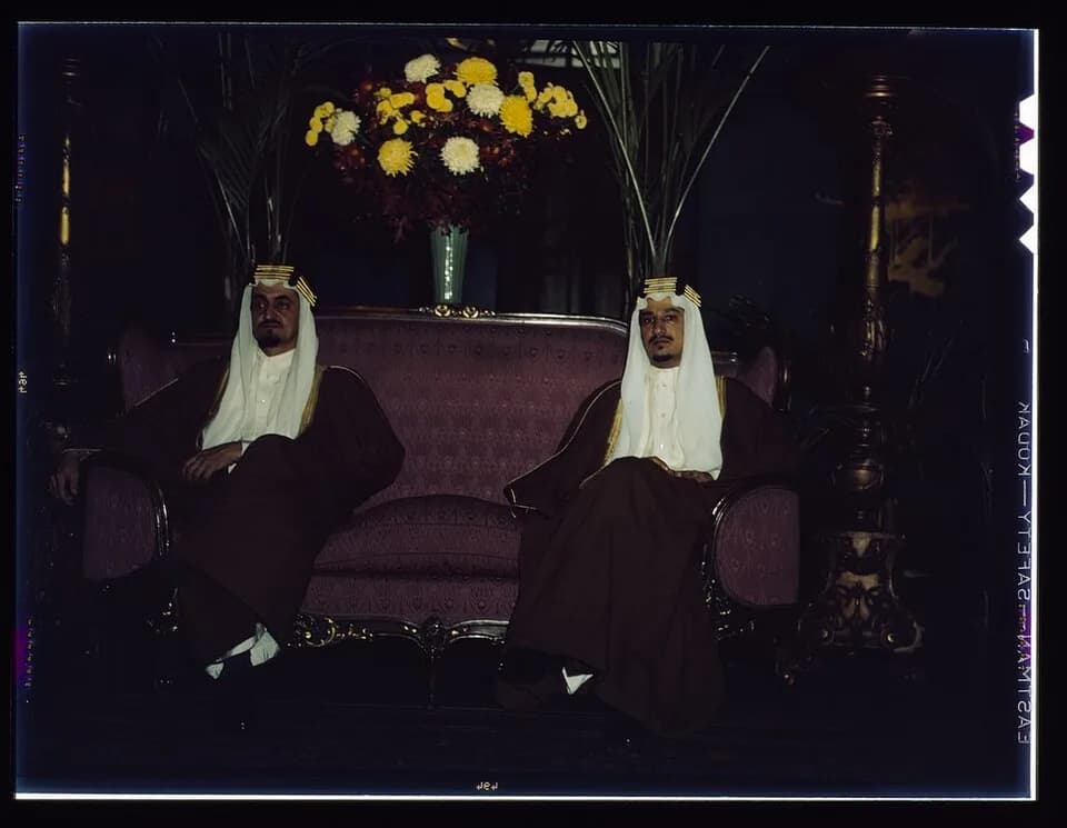 Khalid of Saudi Arabia - Their Royal Highnesses recently concluded an extensive visit in the United States as guests of the government. They have made a special study of irrigation projects in the Uni