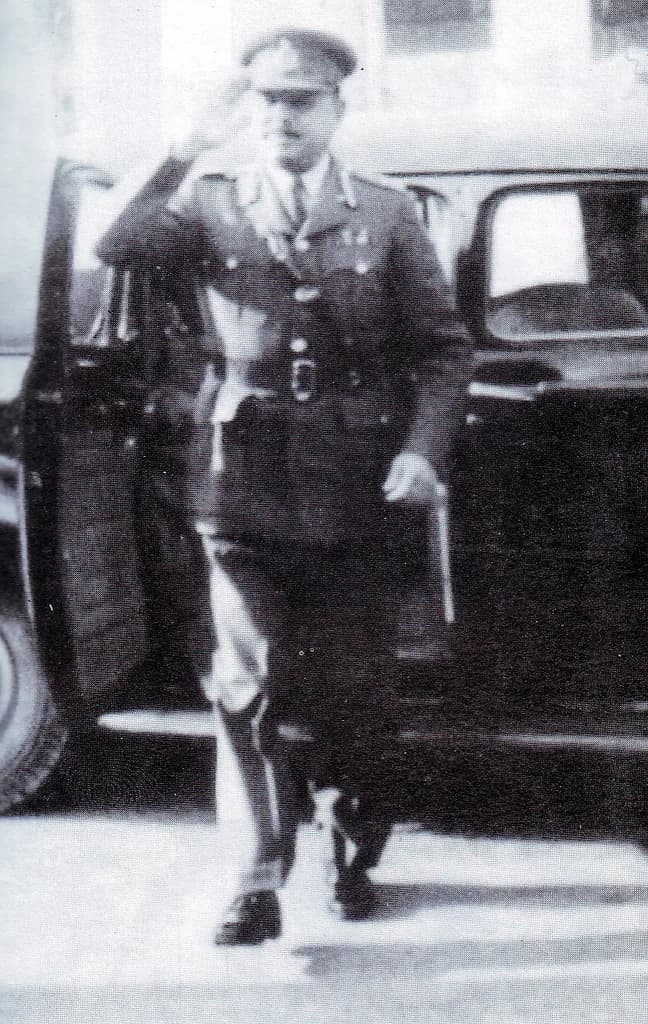 Ayub Khan - General Ayub arriving to take command of the Pakistan Army.
