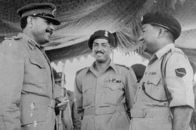 Ayub Khan - Brigadier Abbas Baig with president Ayub of Pakistan