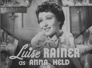 Luise Rainer - Cropped screenshot of Luise Rainer as Anna Held from the trailer for The Great Ziegfeld
