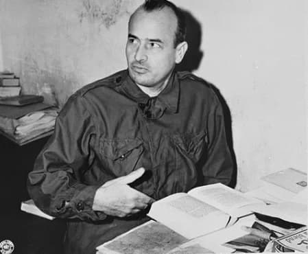 Hans Frank - Hans Frank in his cell in Nuremberg
