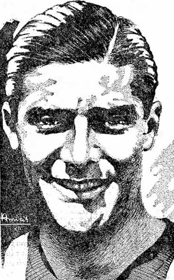 Giuseppe Meazza - Disegno di Giuseppe Meazza