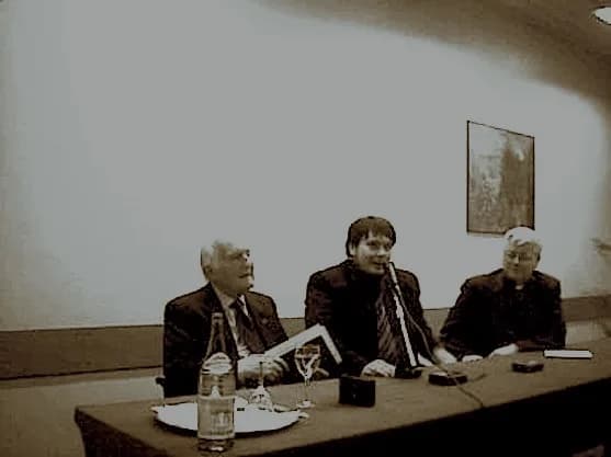 Oscar Luigi Scalfaro - El ex presidente italiano Oscar Luigi Scalfaro en visita al Colegio Augustinianum