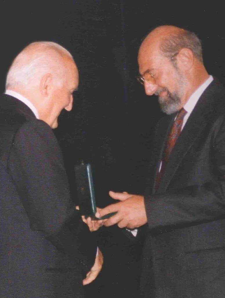 Oscar Luigi Scalfaro - la foto ritrae Giuseppe Giuffrè, attuale d.g.